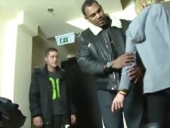 Mature blonde wife cheating husband with black man dick