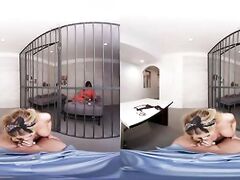 VRConk, Busty Blonde Fucks Detective To Get Out Of Jail VR