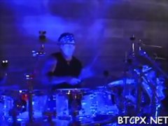 Girl gets filled up to an edge