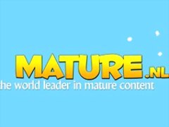 Busty mature lady masturbating in stockings