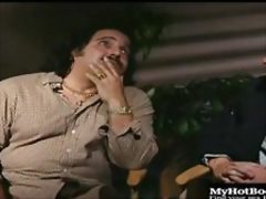 Redheaded hardcore pornstar Annah Maria takes off her bra and panties before laying