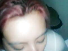 Deepthroating in the shower